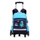 Korean Detachable Trolley Bag for Kids School Backpack