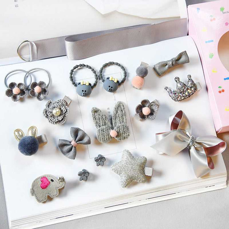 Girls Hair Accessories Set  Cute Clips & Headbands