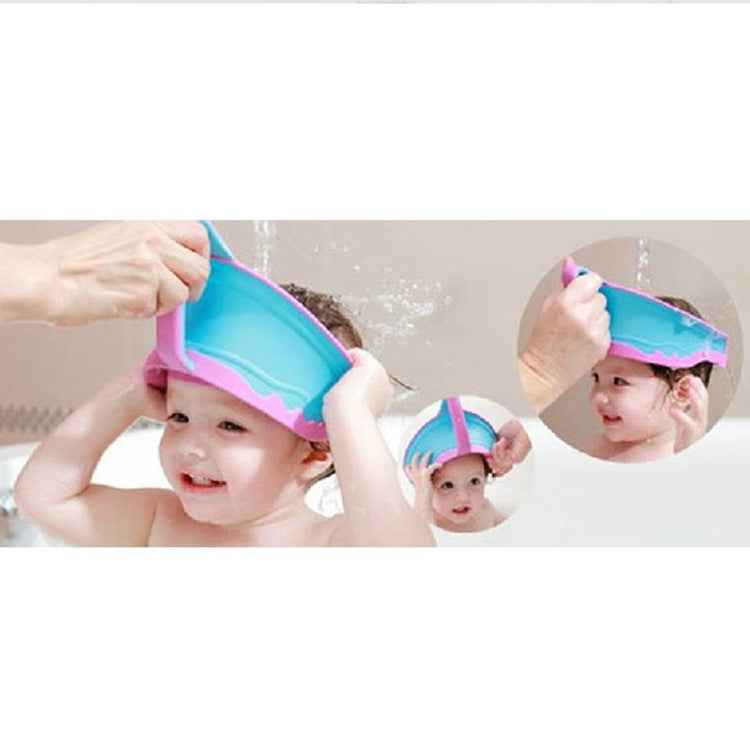 Kids Silicone Adjustable Shampoo Cap  Bathing Hat