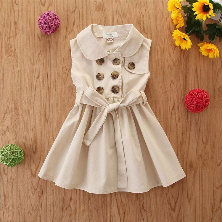 Summer Toddler Girl Princess Dress Sleeveless Party A-Line