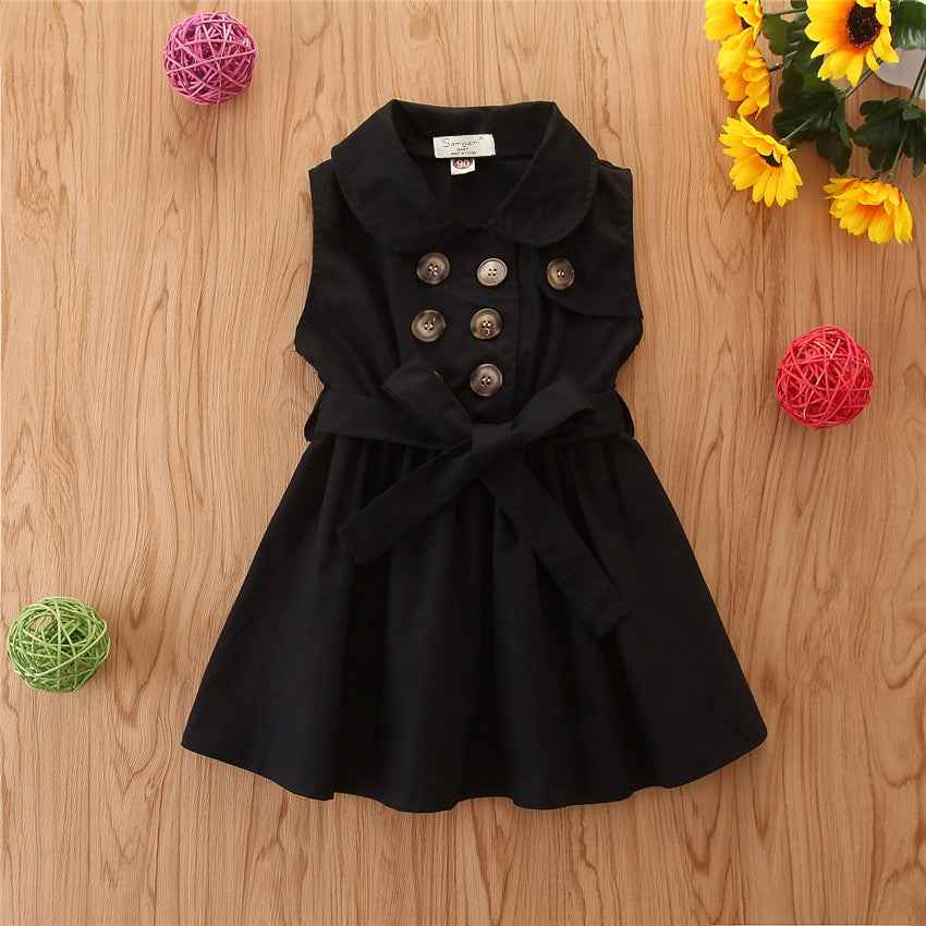 Summer Toddler Girl Princess Dress Sleeveless Party A-Line