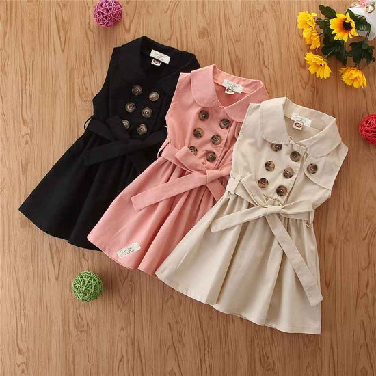 Summer Toddler Girl Princess Dress Sleeveless Party A-Line
