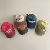Kids Color-Block Baseball Cap  Stylish Soft-Crown Hat