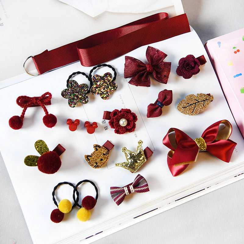 Girls Hair Accessories Set  Cute Clips & Headbands