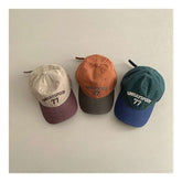 Kids Color-Block Baseball Cap  Stylish Soft-Crown Hat