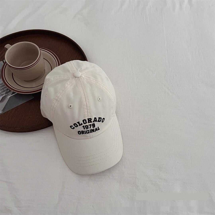 Vintage Kids Baseball Cap  Distressed Embroidered Hat