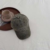 Vintage Kids Baseball Cap  Distressed Embroidered Hat