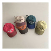 Kids Color-Block Baseball Cap  Stylish Soft-Crown Hat