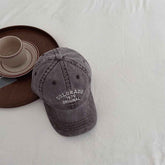 Vintage Kids Baseball Cap  Distressed Embroidered Hat