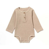 Spring & Autumn Baby Romper  Long Sleeve Waffle Outfit