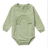 Spring & Autumn Baby Romper  Long Sleeve Waffle Outfit