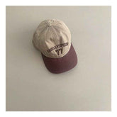 Kids Color-Block Baseball Cap  Stylish Soft-Crown Hat