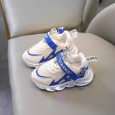 Kids Alphabet Mesh Luminous Shoes  Breathable Sports Shoes