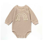 Spring & Autumn Baby Romper  Long Sleeve Waffle Outfit