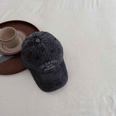 Vintage Kids Baseball Cap  Distressed Embroidered Hat