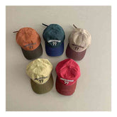 Kids Color-Block Baseball Cap  Stylish Soft-Crown Hat
